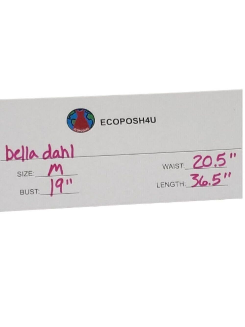 Bella Dahl Women's Dark Wash Denim Tie Up Neck Dress Medium - Picture 5 of 5
